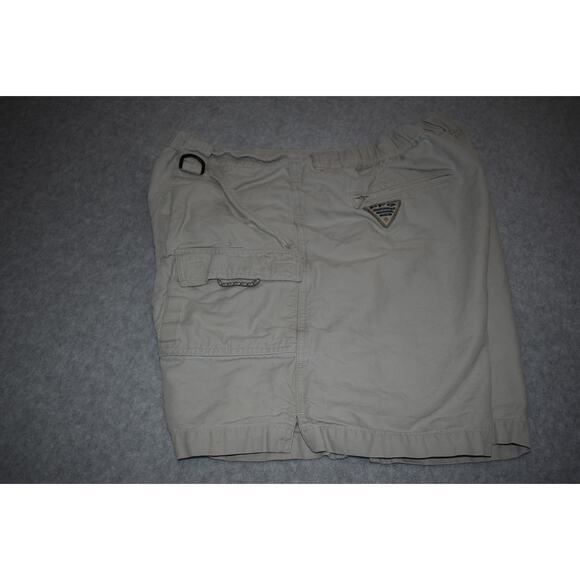 Columbia PFG Cargo Shorts Performance Fishing Gear Mens Size Large Tan - Picture 1 of 6